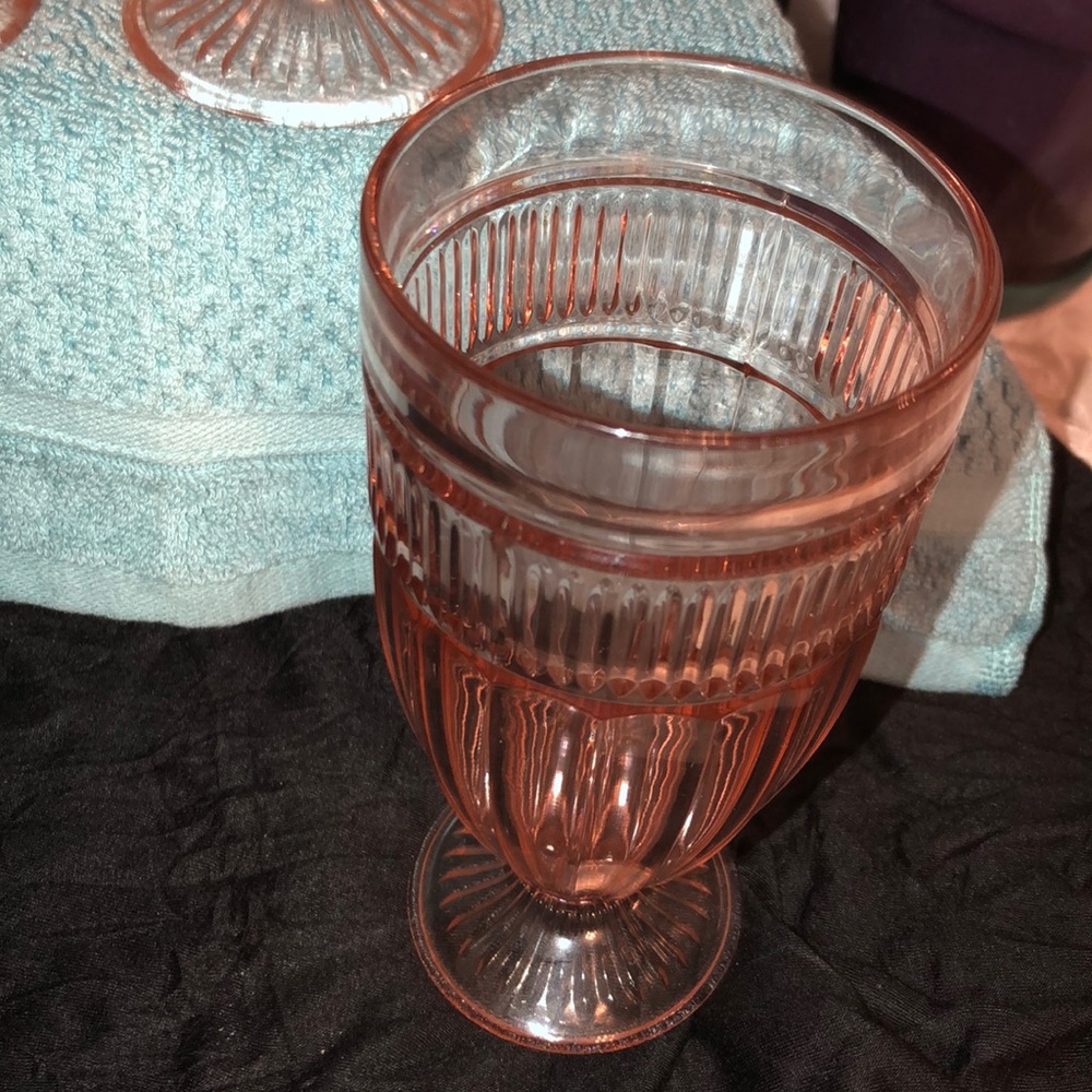 Anchor Hocking Amber Glass Goblets vintage - Picture 5 of 5